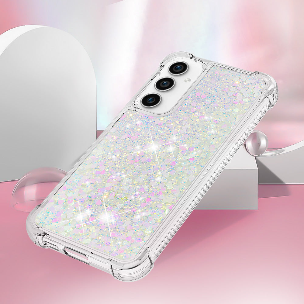 YB Quicksand Series-1 For Samsung Galaxy S23 FE Sparkle Liquid Phone Case Soft TPU Shockproof Protective Cover YB Quicksand Series-1 For Samsung Galaxy S23 FE Sparkle Liquid Phone Case Soft TPU Shockproof Protective Cover